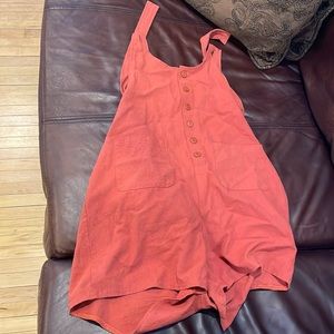 Red orange overall size S